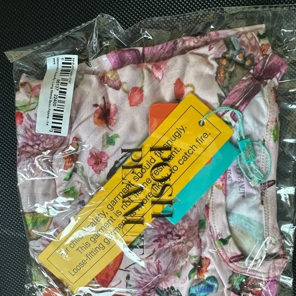 NWT Posh Peanut Bamboo Butterfly Print Kids Pajamas - Picture 2 of 2